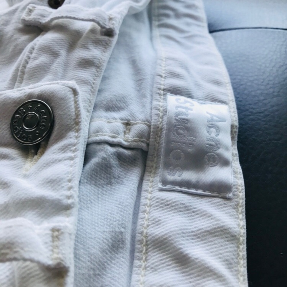 Acne Studios Women’s Row White Vintage Jean - Picture 5 of 6